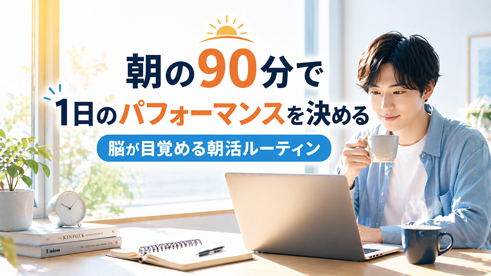 朝活が続かない20〜30代社会人へ｜朝の90分で1日のパフォーマンスを決める“脳が目覚める朝活ルーティン”