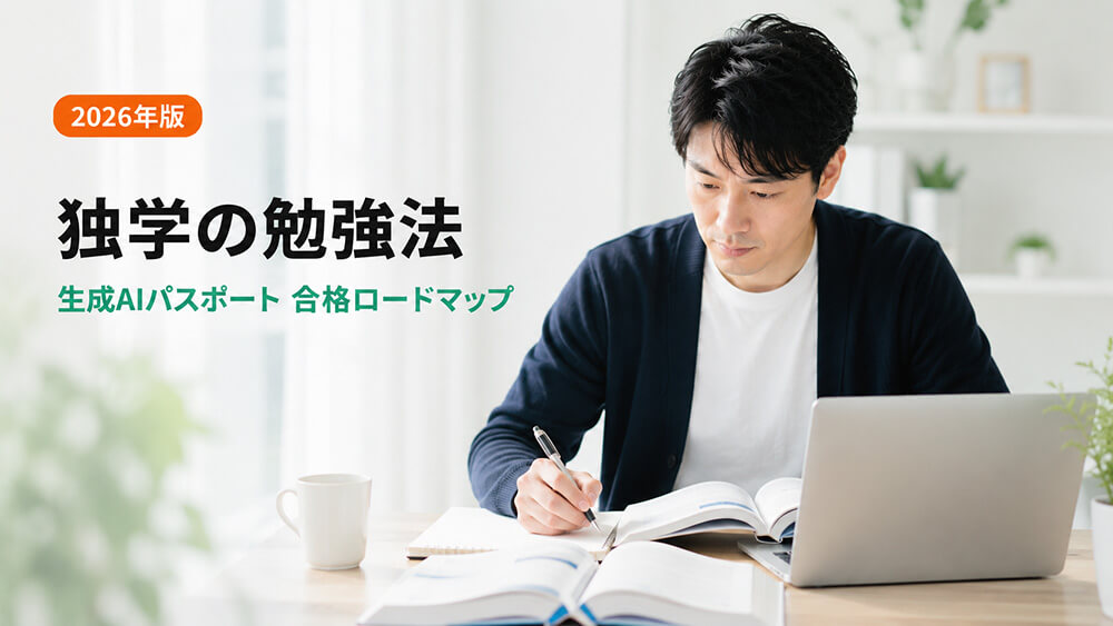 生成AIパスポートの勉強法｜独学で受かる教材とスケジュール